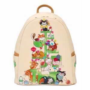 NEW Loungefly Disney Cats Christmas Tree Mini Backpack